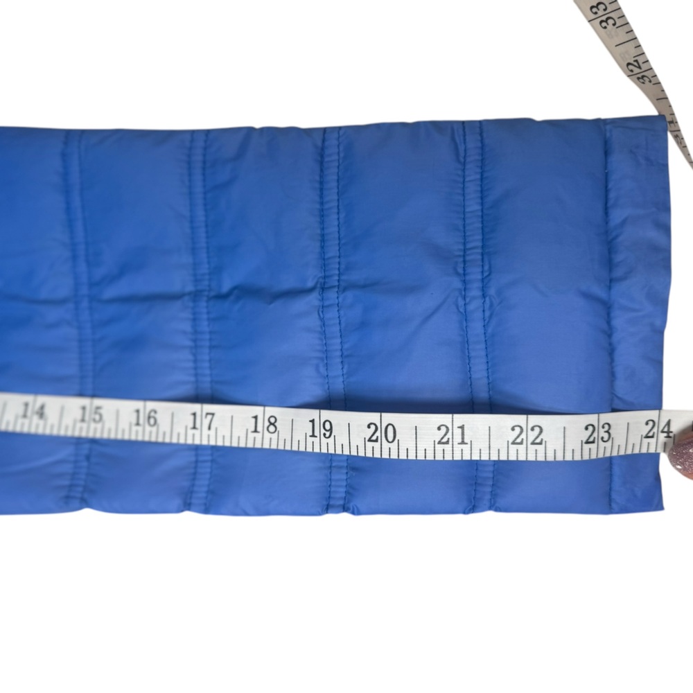 Michael Kors Women’s Blue Quilted Down Puffer Jacket with High Collar Size Large - Picture 7 of 10